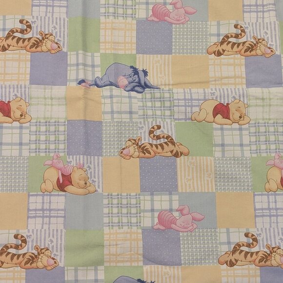 VTG 90s Winnie the Pooh & Friends Nursery Bundle Pillow Quilt Blanket Handmade - Picture 8 of 10